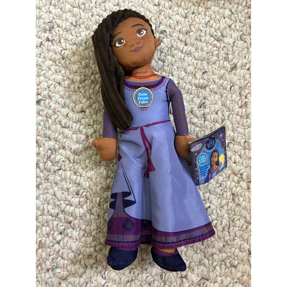Disney Wish Asha Talking Plush Doll‎ Purple Dress 2863RB01 NWT